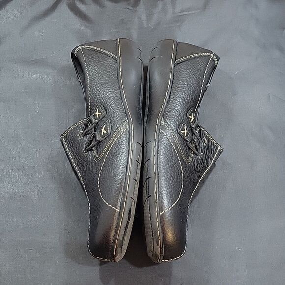 CLARKS COLLECTION ROUND TOE SLIP-ON WOMEN"S FLAT SHOE - Picture 5 of 15